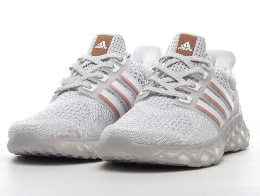 Adidas UltraBoost WEB DNA Woman's Running Shoes GREONE/FTWWHT/COPPMT GY8081 9.5
